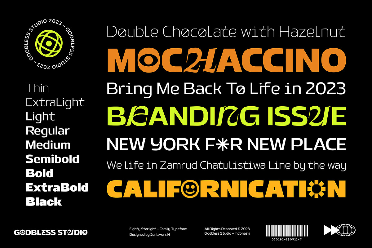Eighty Starlight, a Sans Serif Font by Godbless Studio (Photo 15 of 18)