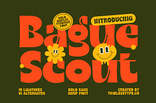 Bague Scout - Retro Groovy Serif