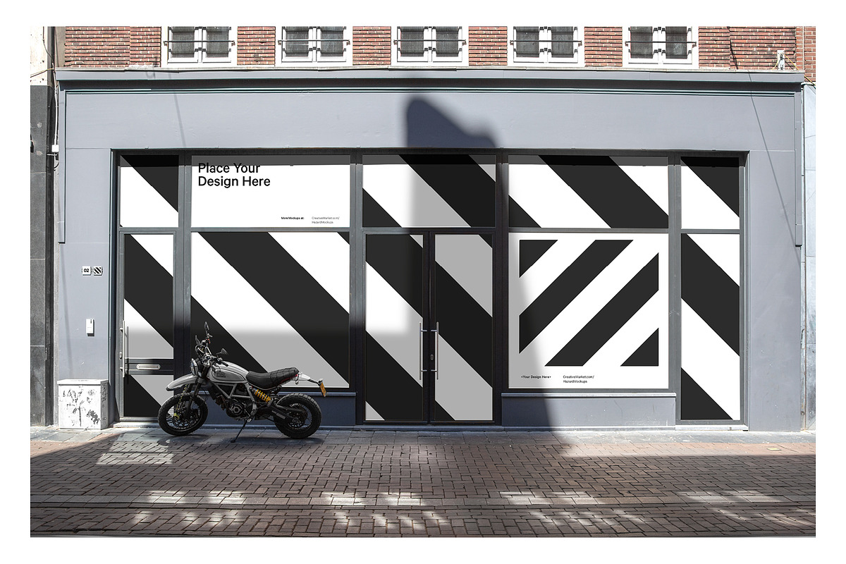 7x Shop Facade Mockup Bundle, an Advertising Mockup by HAZARD MOCKUPS (Photo 12 of 14)