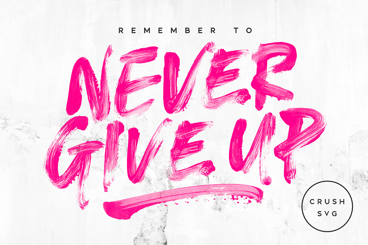 CRUSH SVG Font preview 7