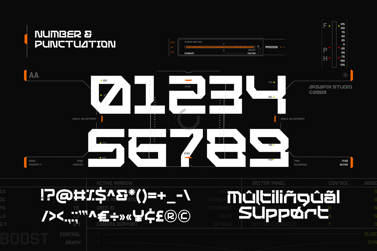 Nexascream Labs - Futuristic Font, a Font by Aksapix Studio (Photo 6 of 9)