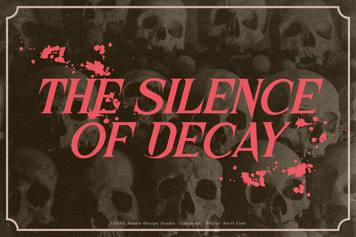 Grimveil - Horror Serif Font, a Serif Font by Snape Design Studio (Photo 8 of 12)