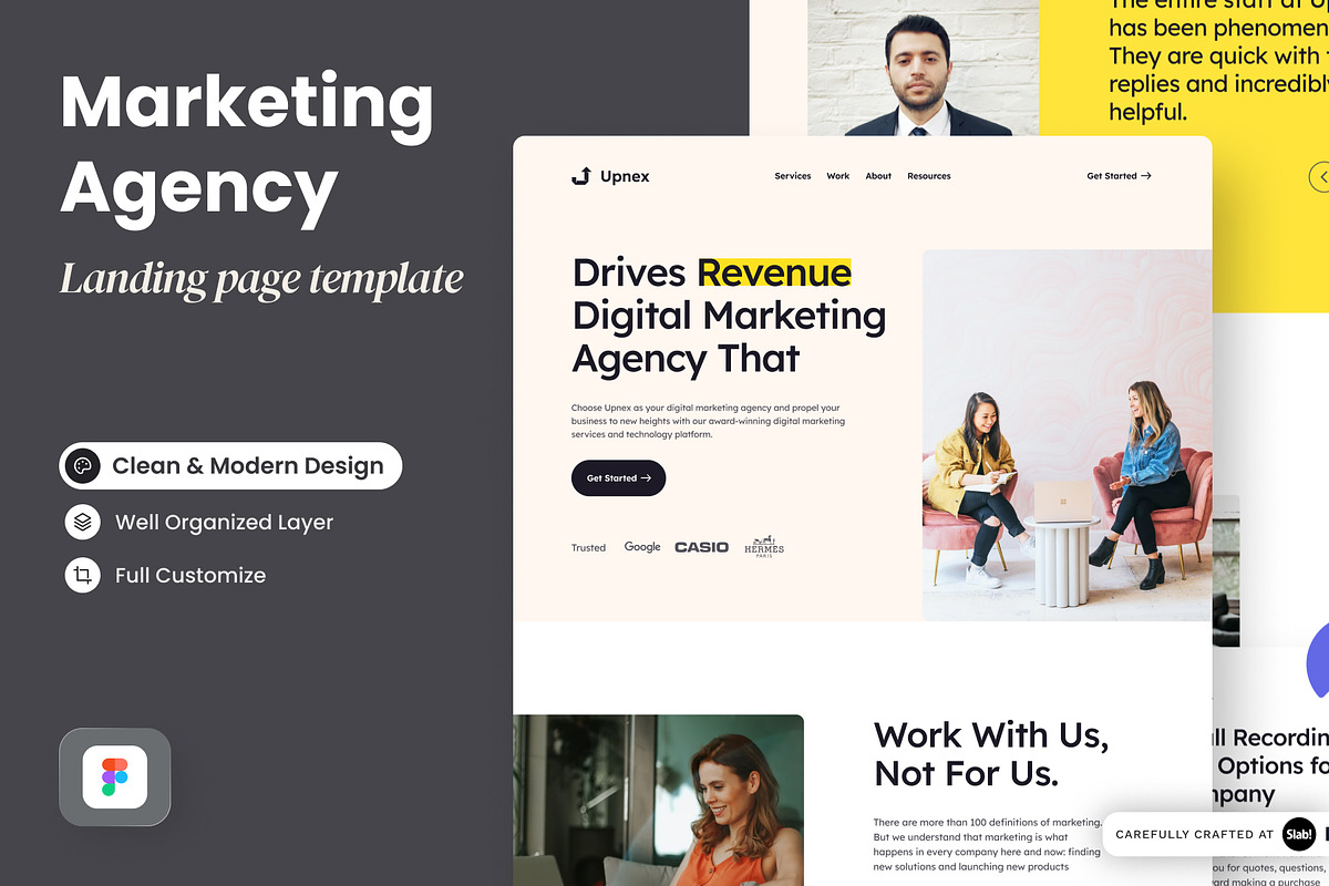 Upnex Landing Page Template, a Landing Page Template by SLAB! Design (Photo 1 of 4)
