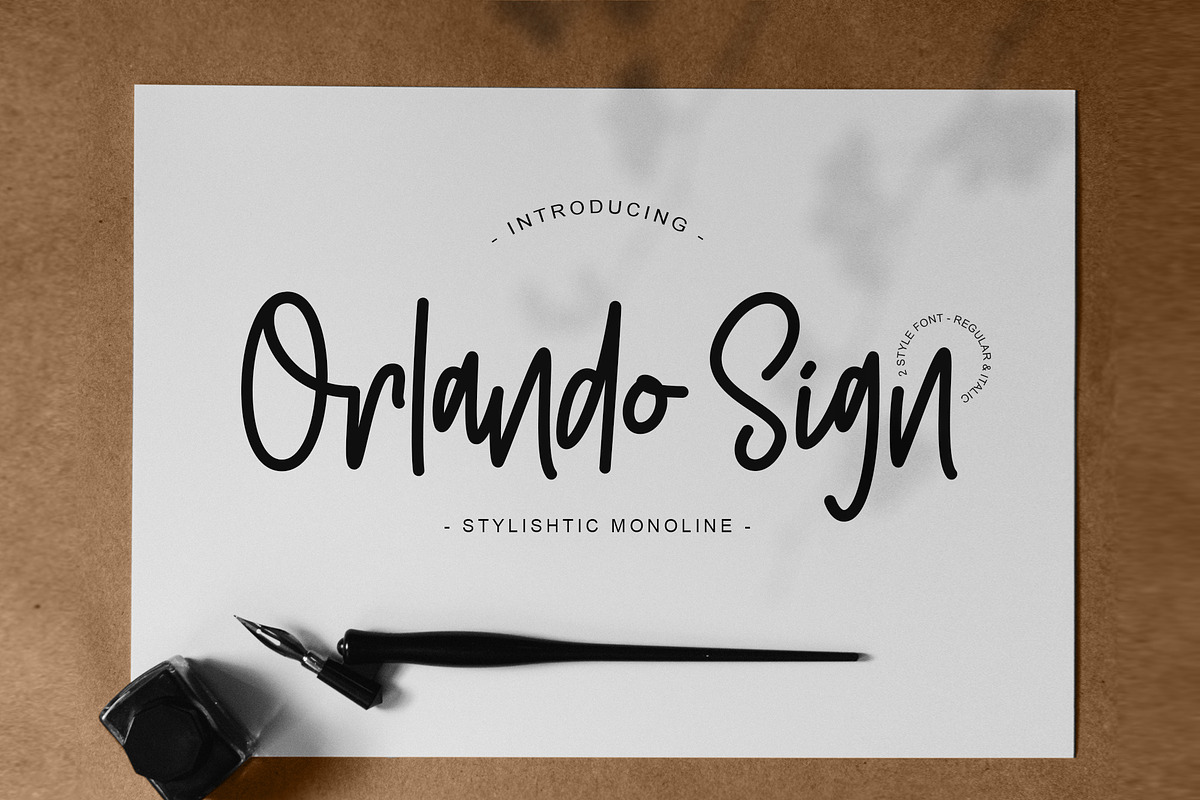 Orlando Sign | Stylishtic Monoline