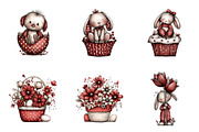 Whimsical Easter Clipart, an Illustration by SinaCreation (Thumbnail 3 of 11)