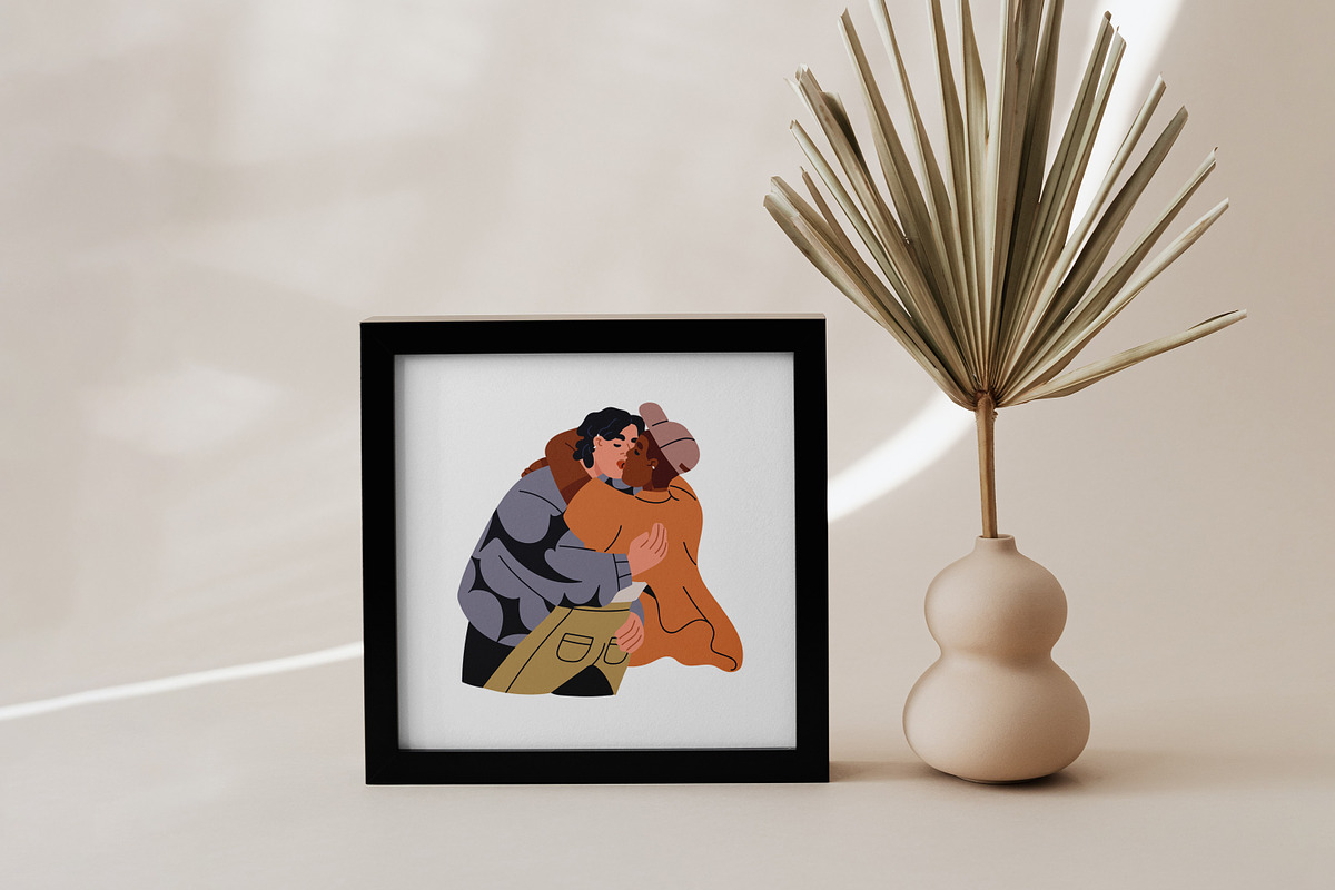 Love couples kiss with passion set, a Person Illustration by Good Studio (Photo 18 of 19)