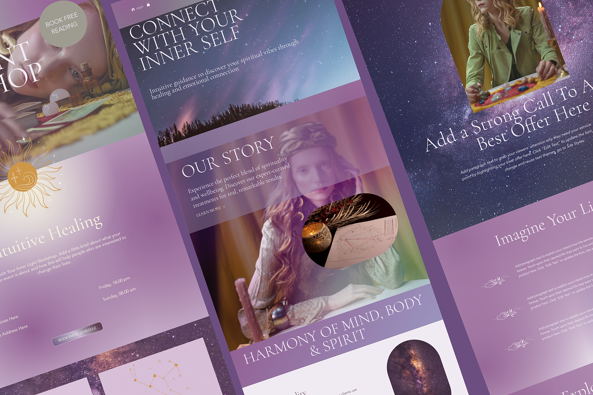 Astrology Website Mystic Template, a Wix Template by Deepa Template Studio (Photo 3 of 7)