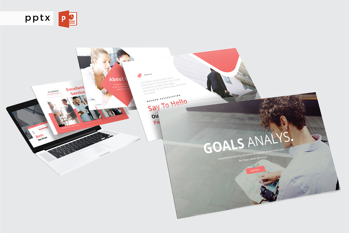 GOALS ANALYS - Powerpoint Template, a Presentation Template by Shafura (Photo 1 of 6)