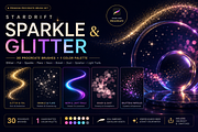 Sparkle & Glitter Procreate Brushes, a Brush Add-On by ZinetroN (Thumbnail 1 of 13)