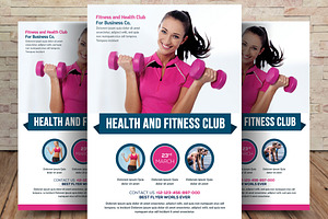 Fitness Health Club Flyer, a Flyer Template by graphicforest