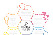 Infographic Template - Hexagons, a Presentation Template by Orson (Thumbnail 2 of 2)