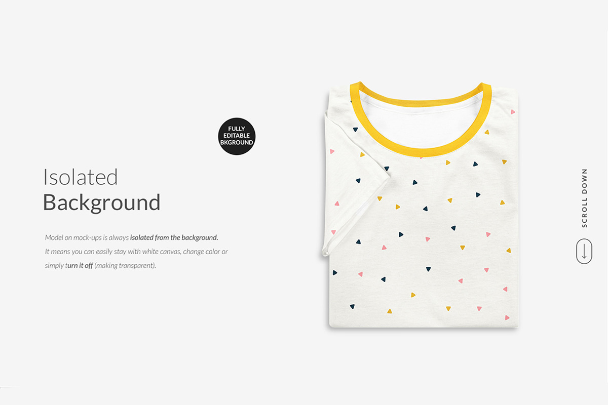 6x Women T-shirt Ghost Mock-ups Set, a Books & Magazine Mockup by Apparel_Mockups (Photo 13 of 23)