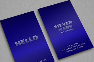 Beautiful Blue Trending Classy Card