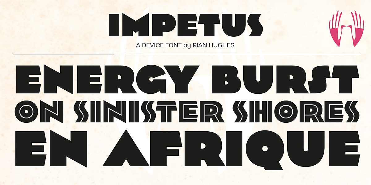 Impetus, a Sans Serif Font by Device (Photo 5 of 6)