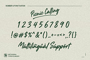 Picnic Calling, a Script Font by Metasena Typefoundry (Thumbnail 9 of 10)
