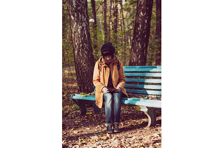 Hipster girl in a park, a Person Photo by Nature and travel