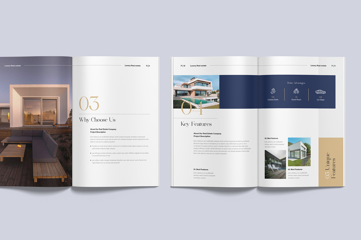Luxury Real Estate Brochure Template, a Brochure Template by NorthPeak (Photo 5 of 12)
