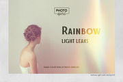 Rainbow Light Leaks Overlays, an Action Add-On by PhotoSpirit (Thumbnail 1 of 8)