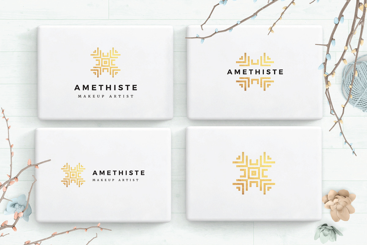 Logo Creator - geometric minimal kit, a Branding & Logo Template by Nues Design (Photo 9 of 31)