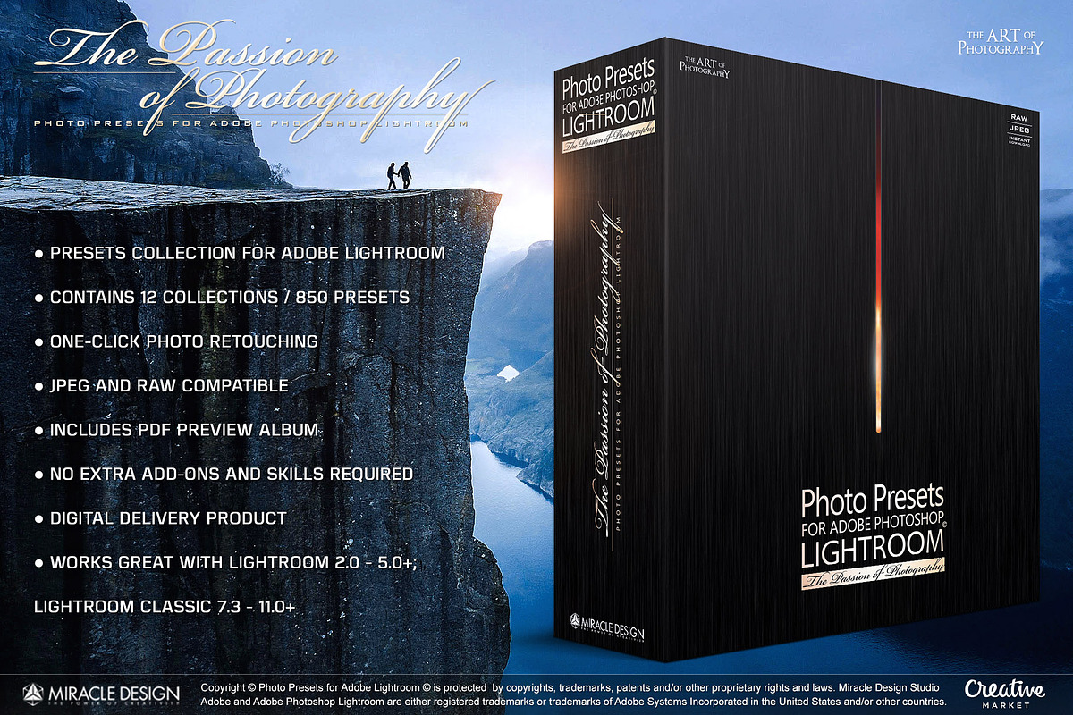 Photo Presets for Lightroom, an Action Add-On by Miracle_Design (Photo 1 of 21)