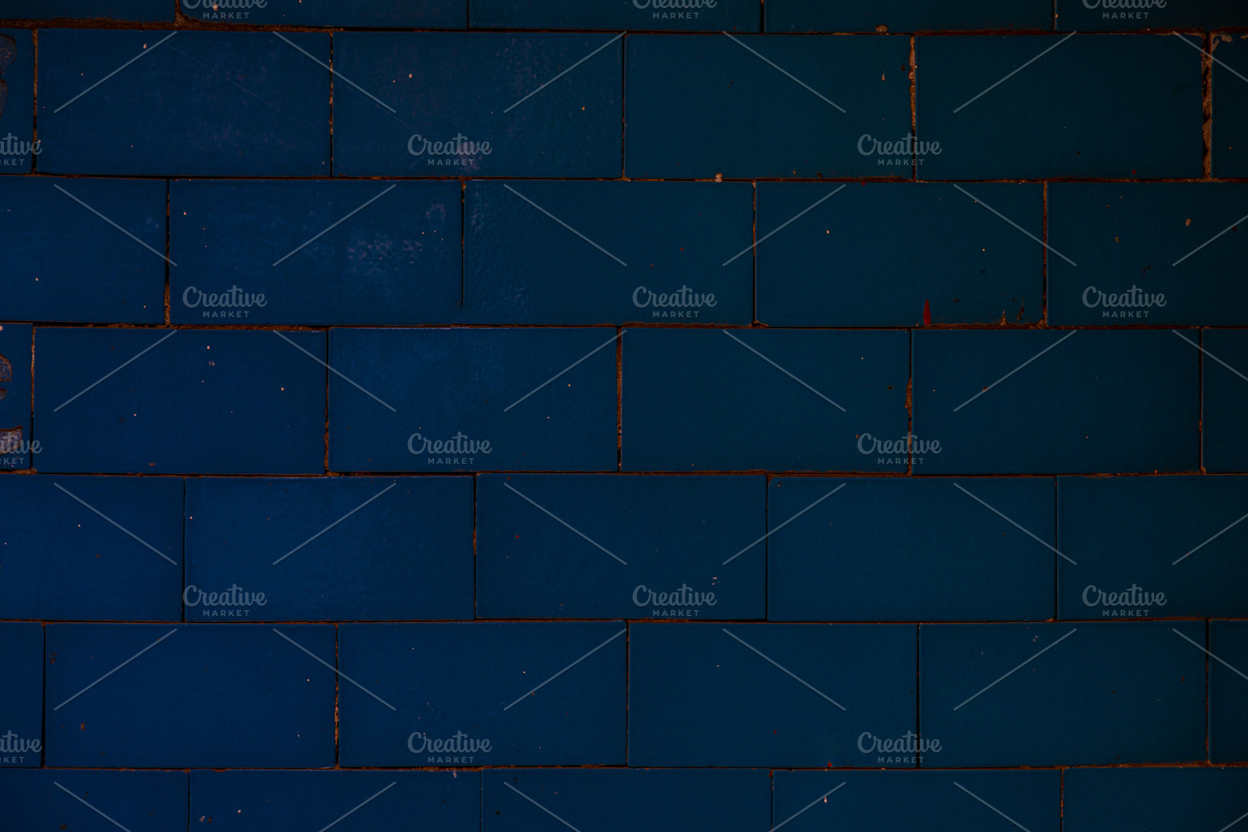Close-up of a dark blue ceramic tiled wall with horizontal recta, a Background Photo by Ales Munt