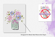 Procreate Watercolor Paper Canvas, a Layer Style Add-On by Wicked Creative (Thumbnail 2 of 7)