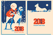 -50% 8 Christmas Posters & Cards, an Animal Illustration by Alexander Baidin (Thumbnail 5 of 6)