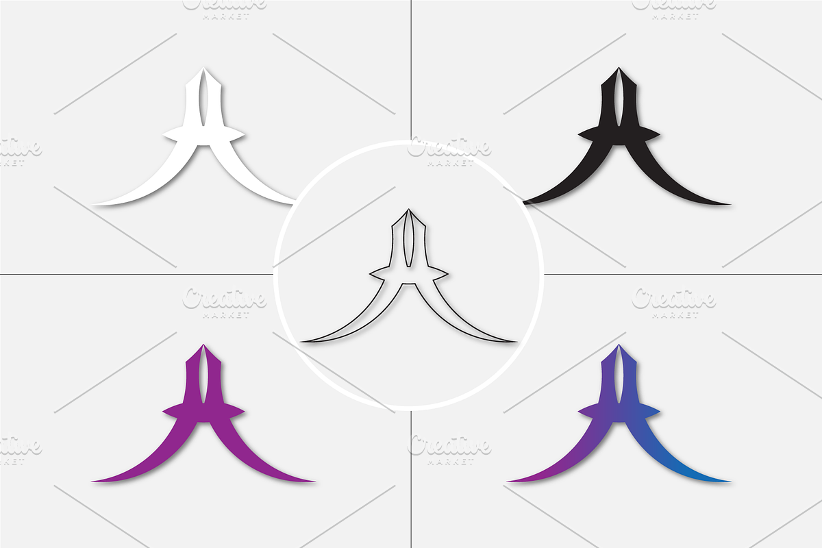 Letter A logo template for brands, a Branding & Logo Template by Nazim's Shop (Photo 4 of 5)
