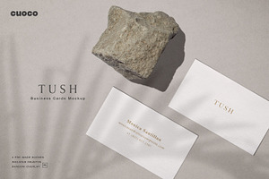 TUSH Business Cards Mockup Set