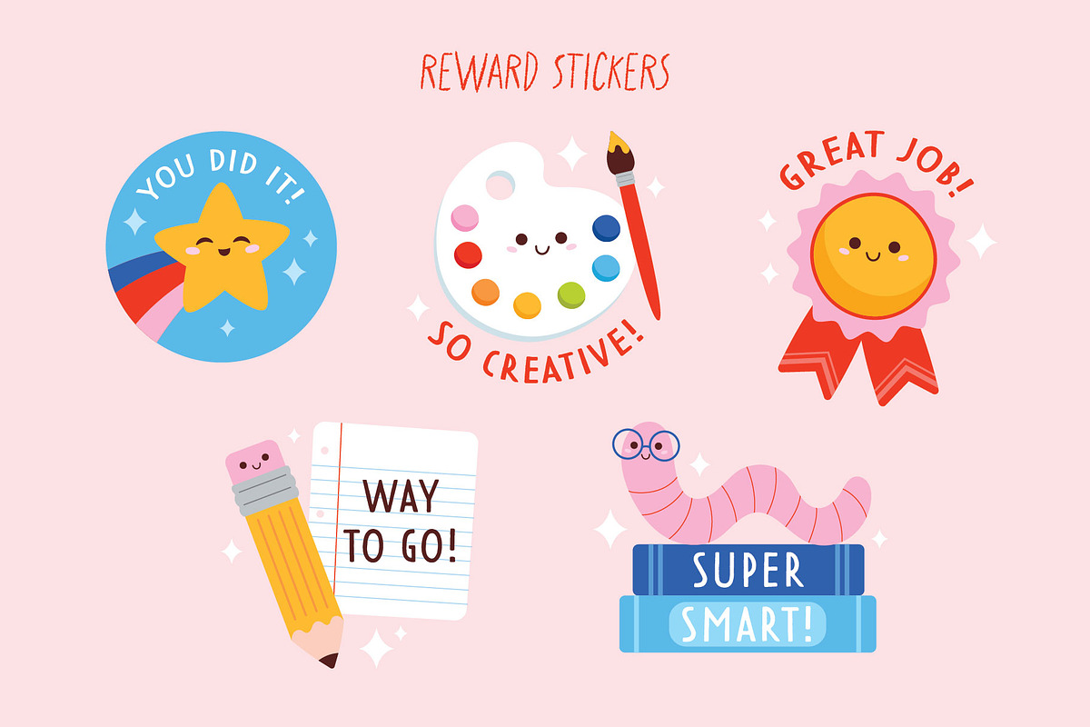 Back to School Vector Illustrations, an Education Illustration by taraleicreative (Photo 6 of 9)