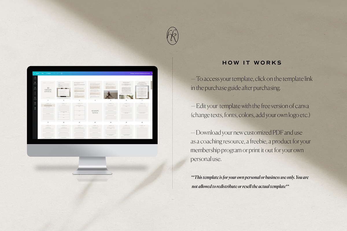 Therapy Journal Canva Template, a Presentation Template by HelloKarla (Photo 5 of 6)