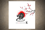 Rats Sumi-e, an Animal Illustration by StabuLaRasa illustration (Thumbnail 9 of 18)