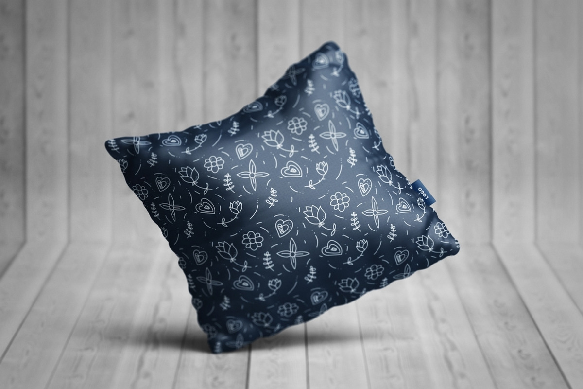 Square Pillow Mock-Up, an Apparel Mockup by MassDream (Photo 6 of 11)