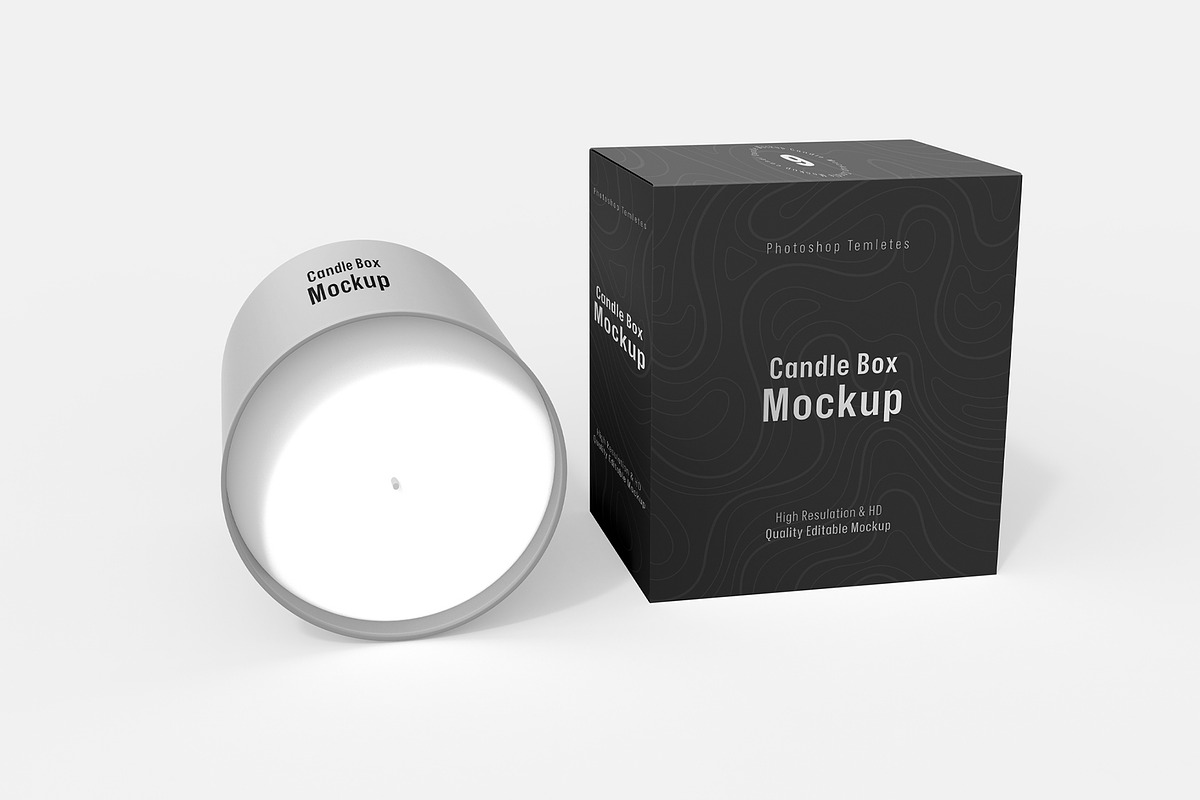 Candle Box Packaging Mockup, a Product Mockup by graphypix (Photo 4 of 4)