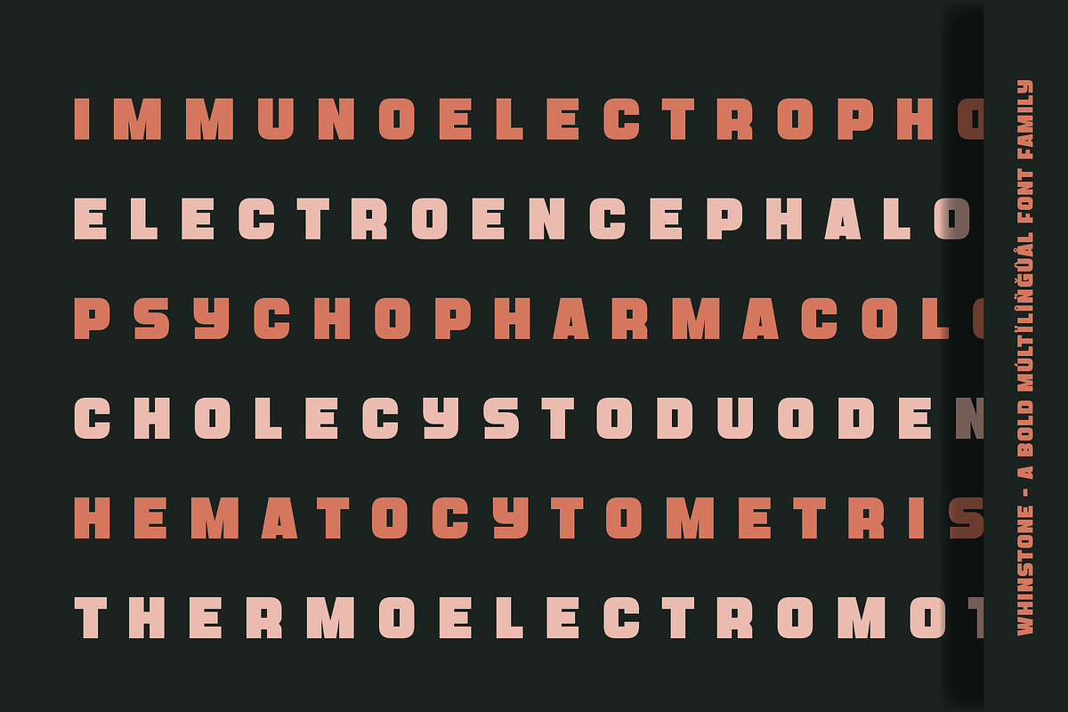 Whinstone - Bold & Cyrillic Typeface, a Sans Serif Font by alpercakici (Photo 3 of 12)