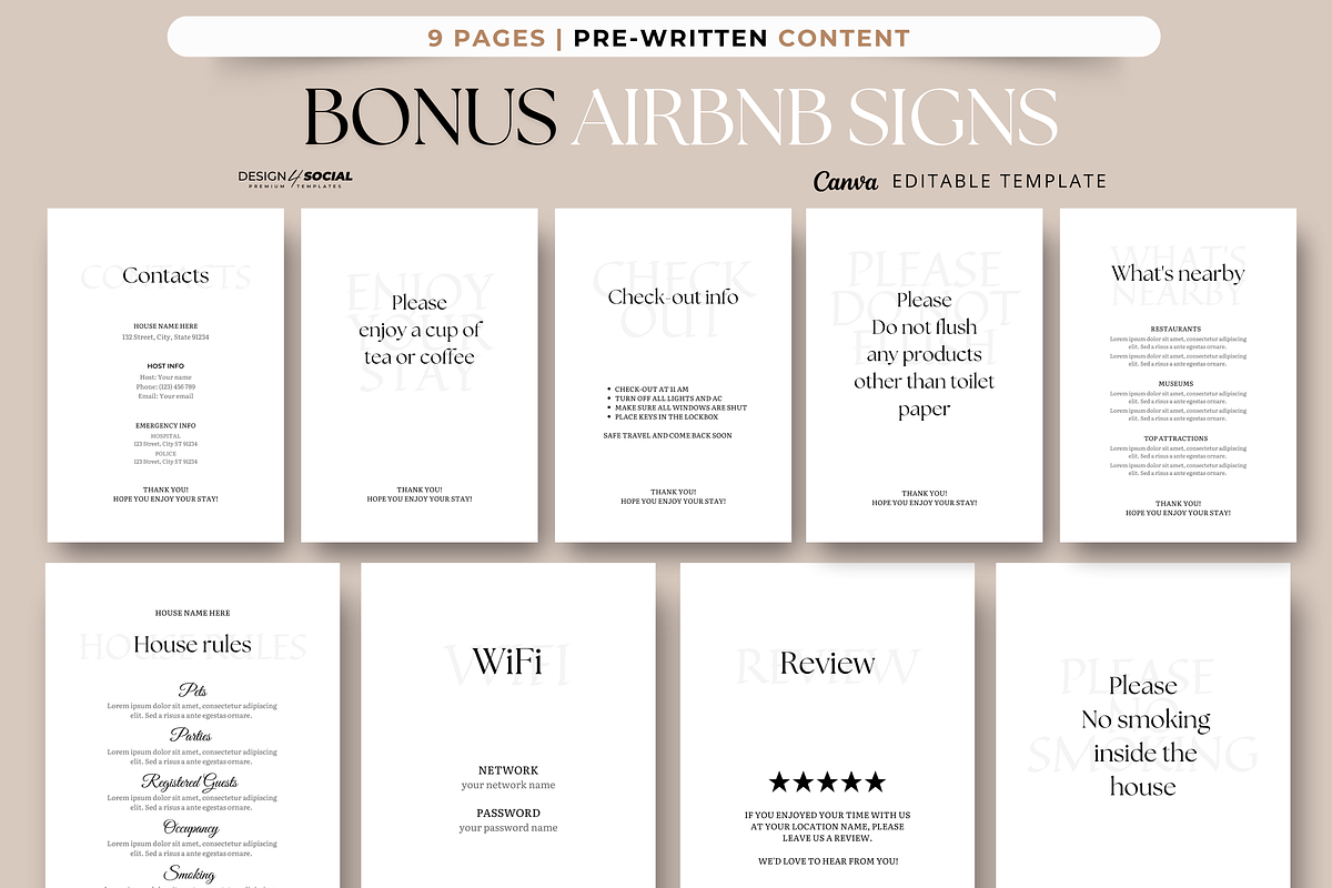 Airbnb Welcome Guide Template preview 5
