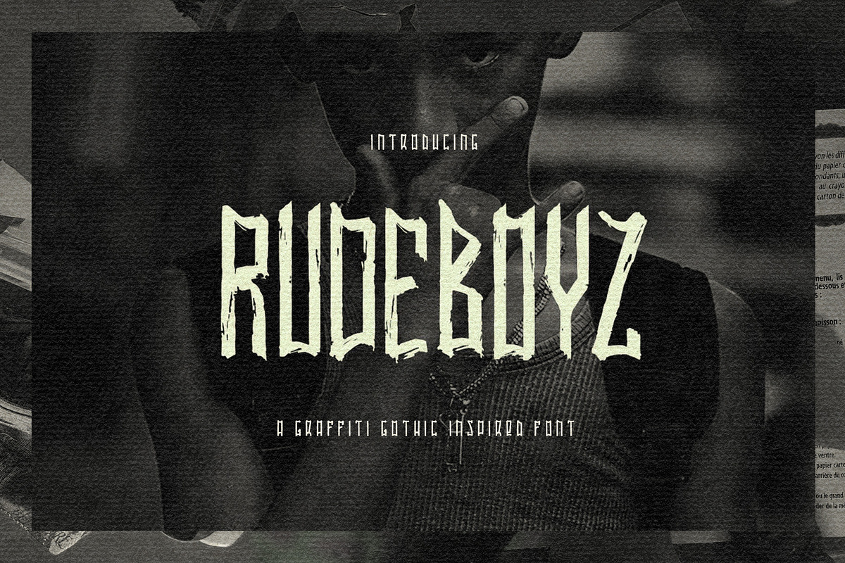 RUDEBOYZ FONT, a Font by ATV SHOP (Photo 1 of 3)