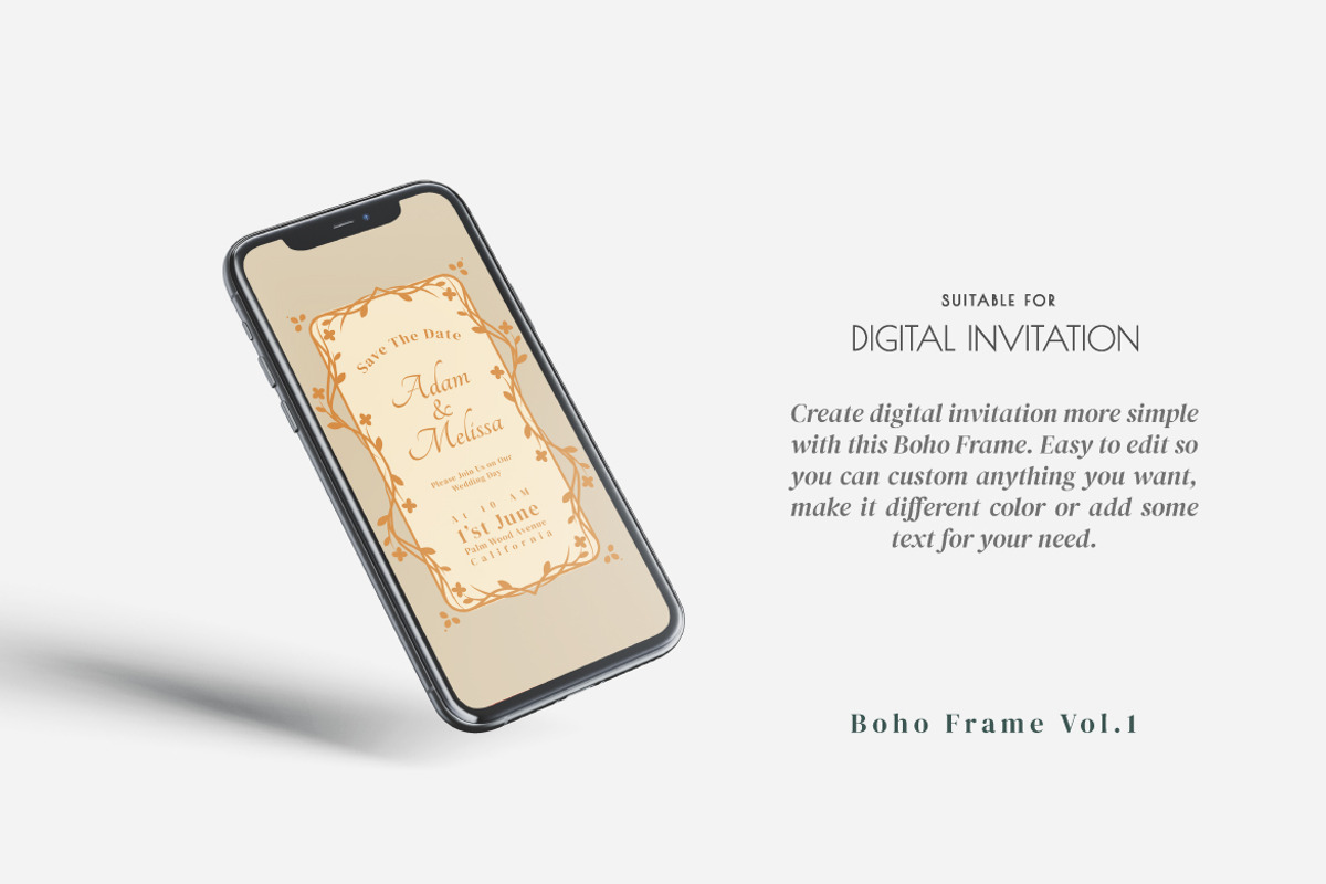 Boho Frame Vol.1, an Object Graphic by Bewalrus Studio (Photo 4 of 7)