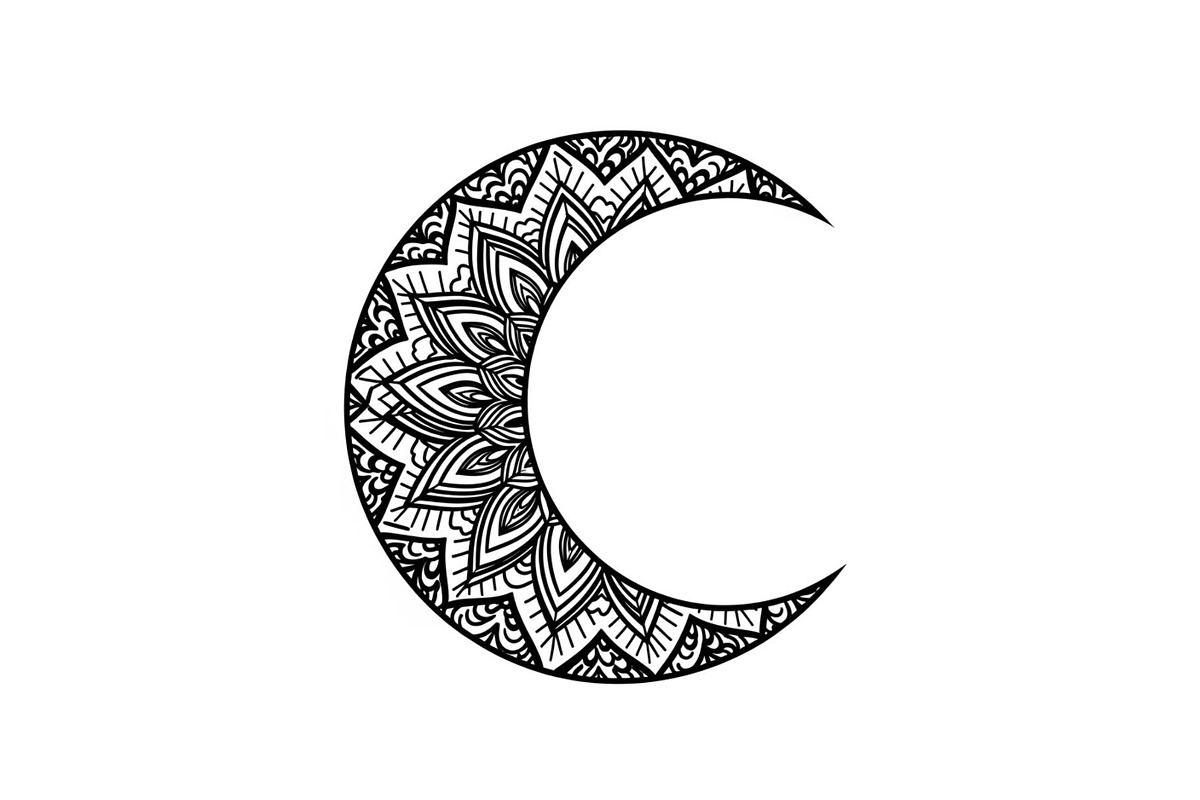 Mandala Crescent Moon Bundle, an Illustration by Designs_River (Photo 19 of 31)