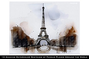 World famous places collection, an Illustration by SketchArtStudio (Thumbnail 6 of 9)