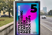 Warsaw Citylight Ad Bus Stop 10, an Advertising Mockup by Graphic Shelter (Thumbnail 1 of 5)