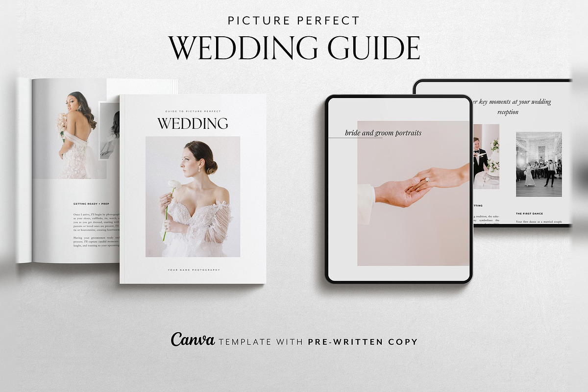 Wedding Welcome Guide Canva Template, a Magazine Template by Cagdas Yoldas (Photo 1 of 9)