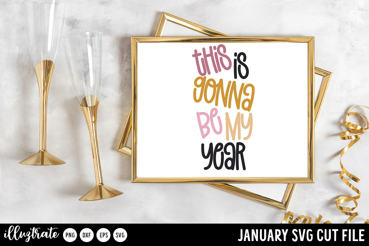 January SVG Cut Files for Cricut, an Illustration by illuztrate (Photo 6 of 12)