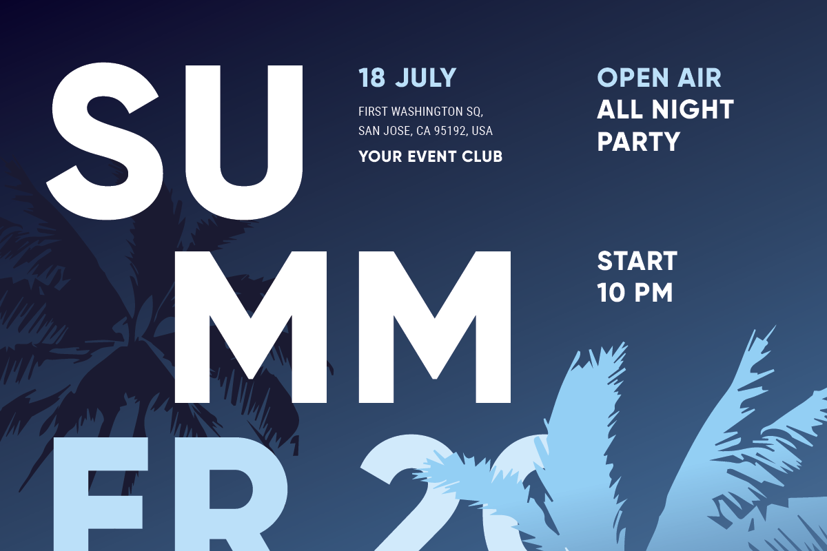 Summer Event Poster Template #4, a Flyer Template by Danil Polshin (Photo 7 of 9)