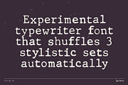 Prestige TM – Organic Typewriter, a Serif Font by Type Mania (Thumbnail 3 of 11)