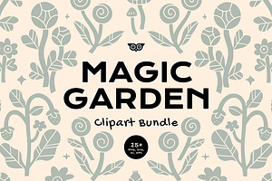 Magic Garden Clipart Bundle