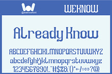 Already Know font