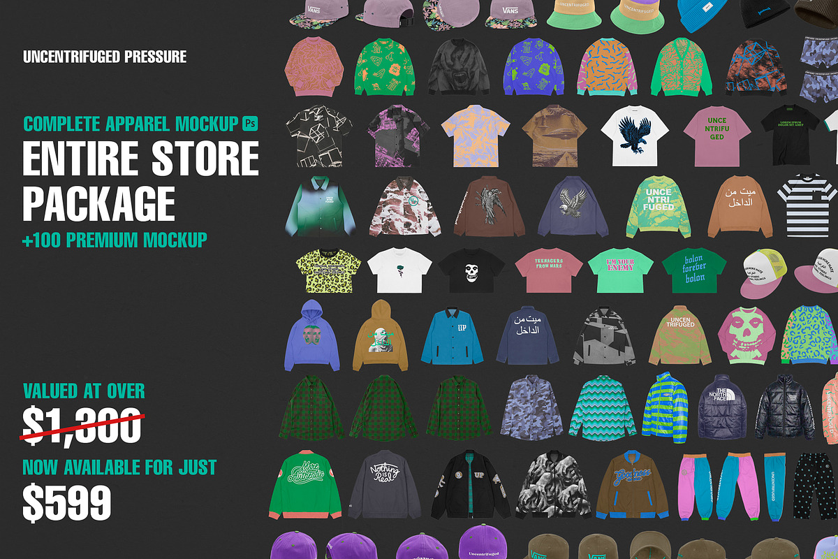 Entire Store - Apparel Mockup, an Apparel Mockup by Uncentrifuged Pressure (Photo 1 of 15)