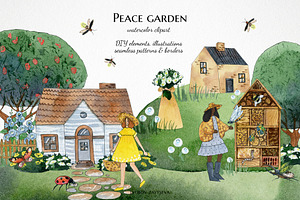 Peace Garden Clipart