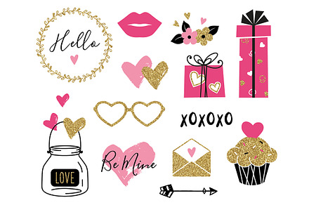 Valentine day set